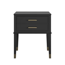 Dresser and deals nightstand set black